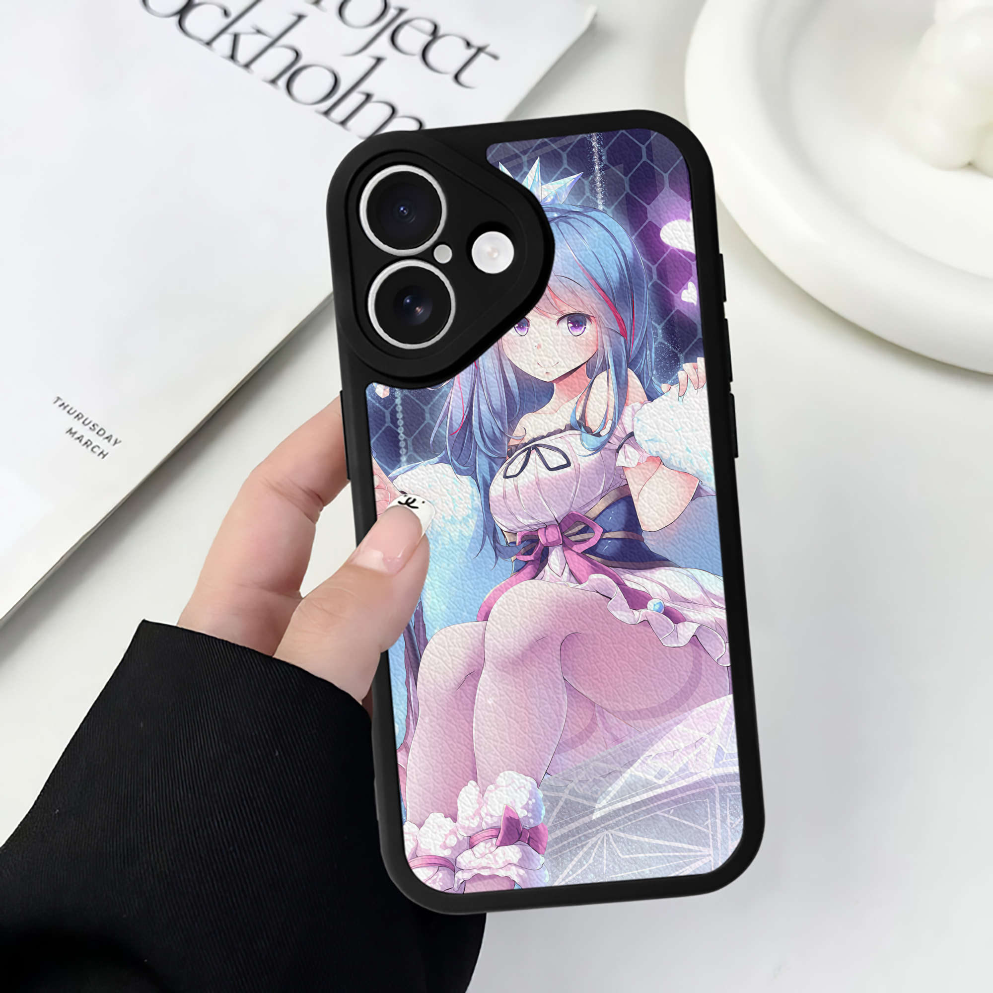 （画像用） 遊☆戯☆王 Yu-Gi-Oh! 【iPhone 16シリーズ対応】シリコンスマホケース（レザー調） 材質：シリコン